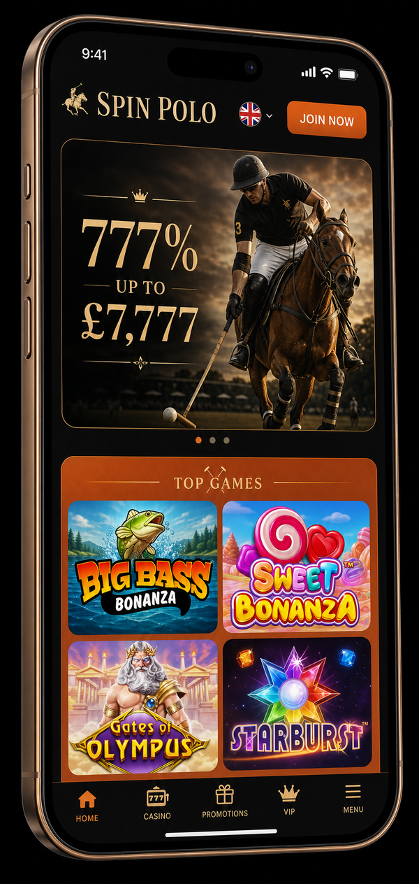 Spinpolo Casino UK mobile lobby